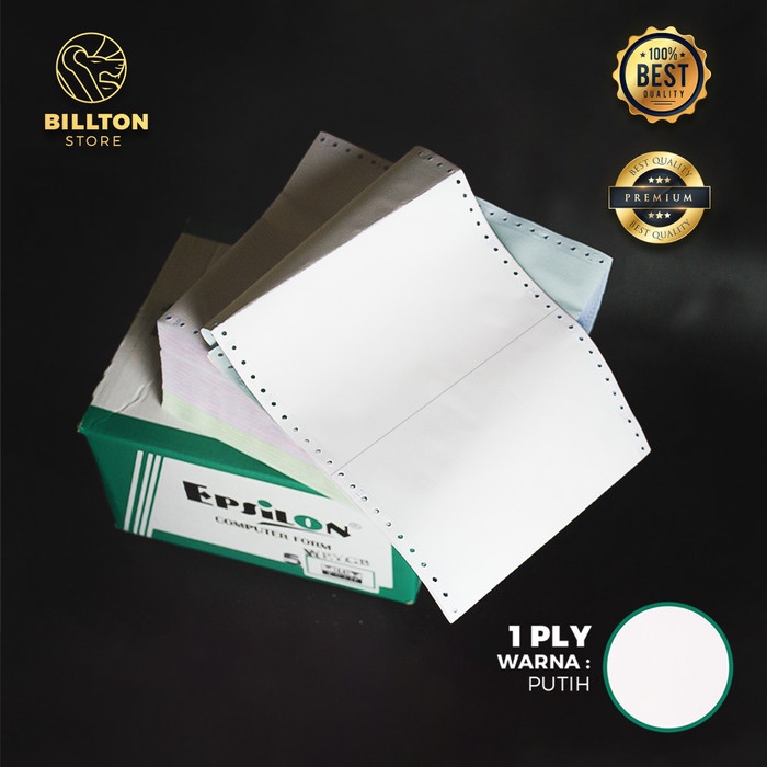 

Kertas Komputer HVS/NCR / Continuous Form Ukr. 9,5"x11" /2 ( 1-5 PLY ) - 1 PLY
