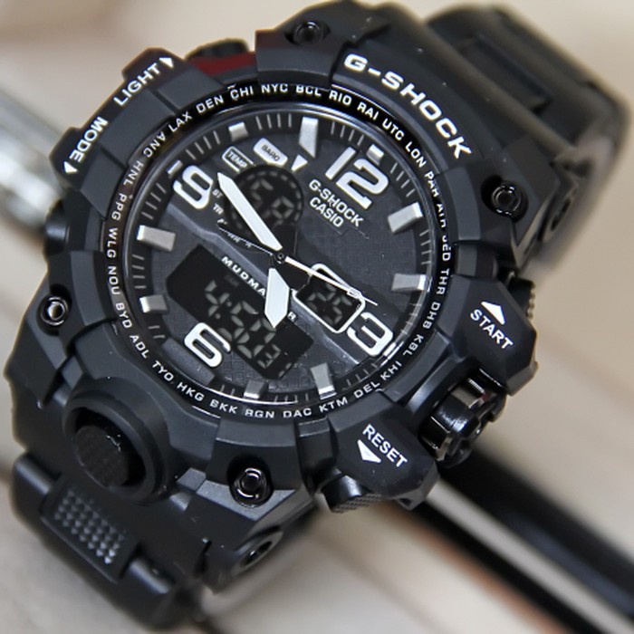 COD PROMO ANTI AIR RUBBER JAM TANGAN PRIA SPORT CASIO G SHOCK GSHOCK DUAL TIME GWG 1000 LIST PUTIH G