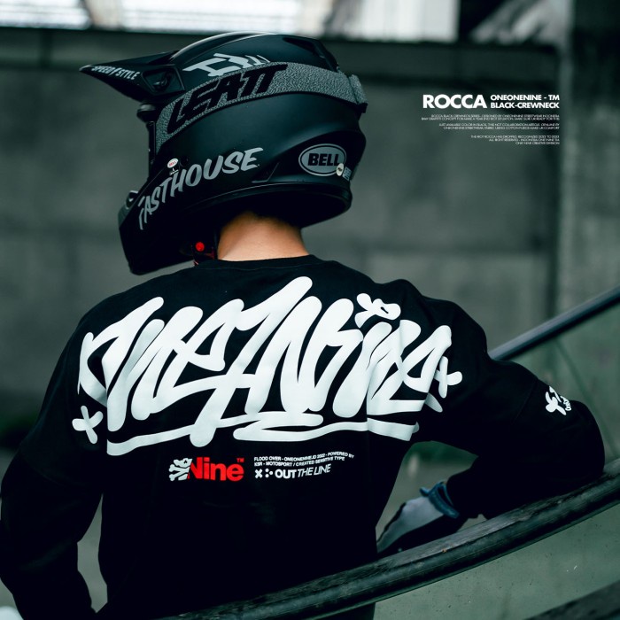 CREWNECK ROCCA BLACK | KSR ONEONENINE - S