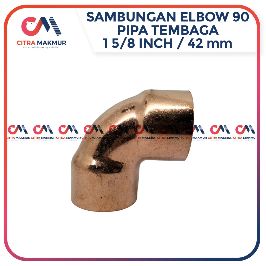 Elbow Coupling Shock 1 5/8 Inch Pipa Tembaga Sok Sambungan Las Fitting Penyambung AC Inci Inchi L 90