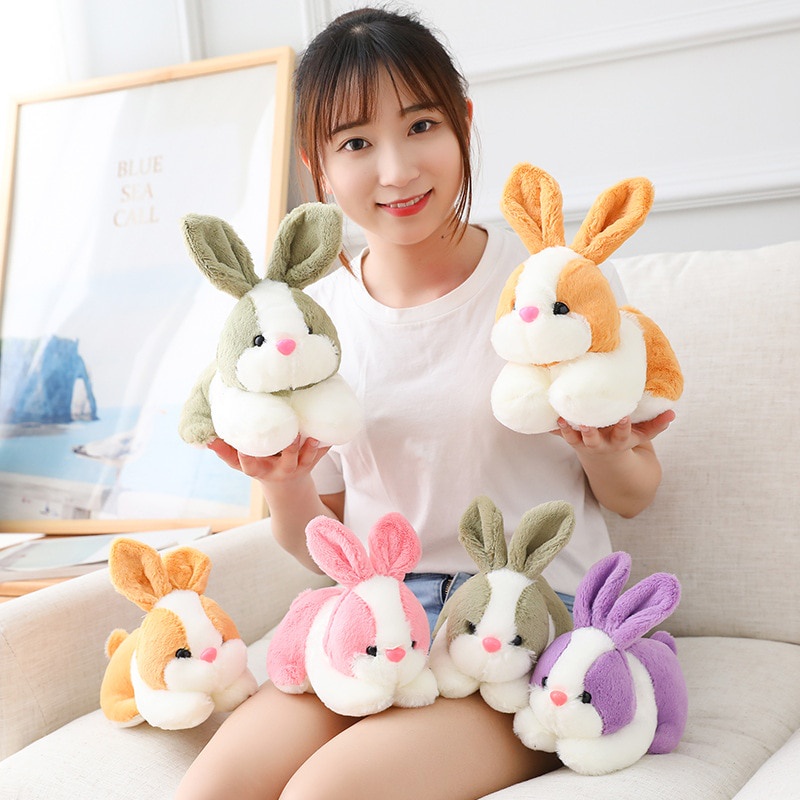 Boneka Kelinci Plush Lucu Boneka Mainan Anak Karakter Hewan Rabbit Telinga Panjang Cocok Buat Kado U