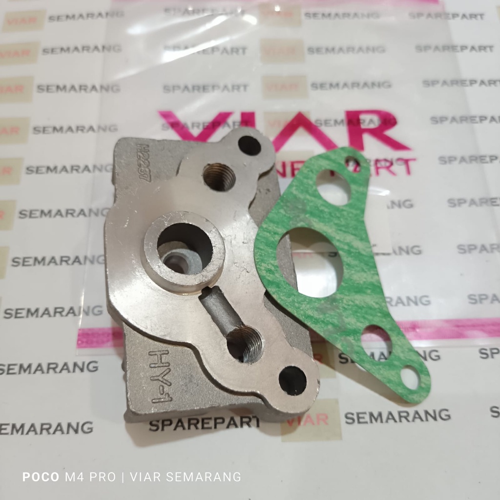 Adaptor oil coller viar cross x 150 sf / cover head motor bebek - Sparepart Viar online-