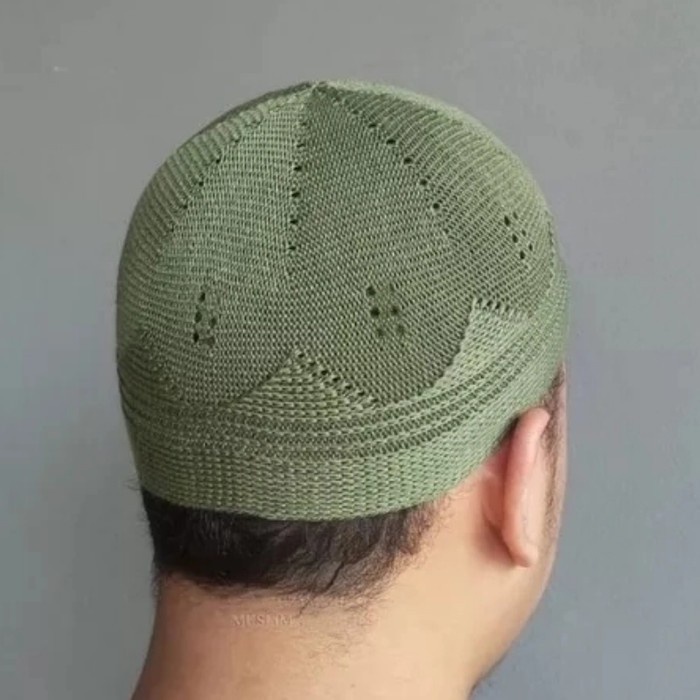 Promo- Zaja - Peci Rajut Turki Pria Dewasa Polos Tebal Nyman & Elastis - Hijau Army -Sedia peci term