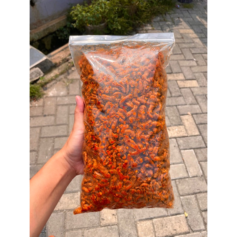 

1KG - Usus Ayam Krispy Pedaas Daun Jeruk Dan Original - NYEMIL VIRAL