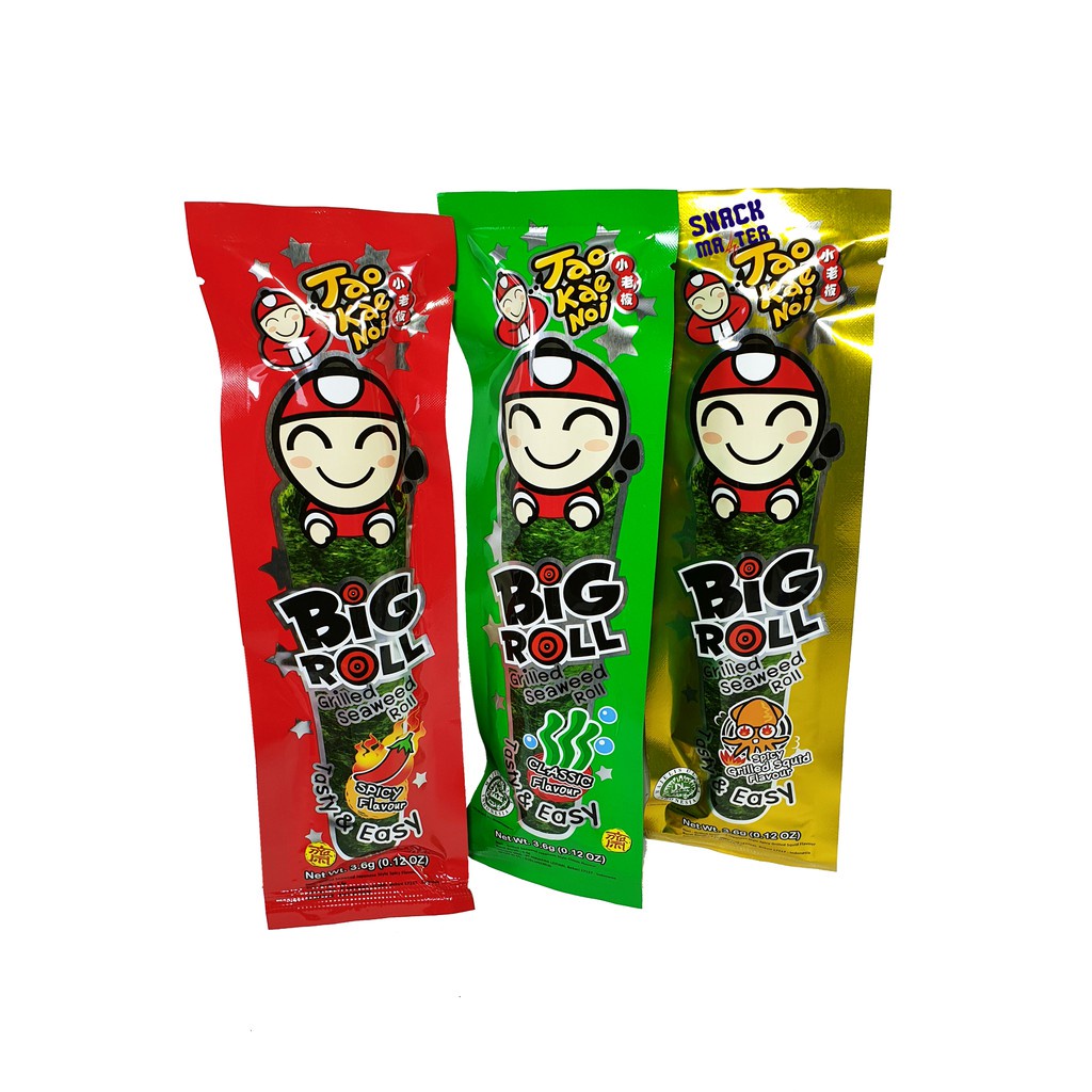 

Tao Kae Noi Seaweed BIG ROLL - Netto 3.6 gr.