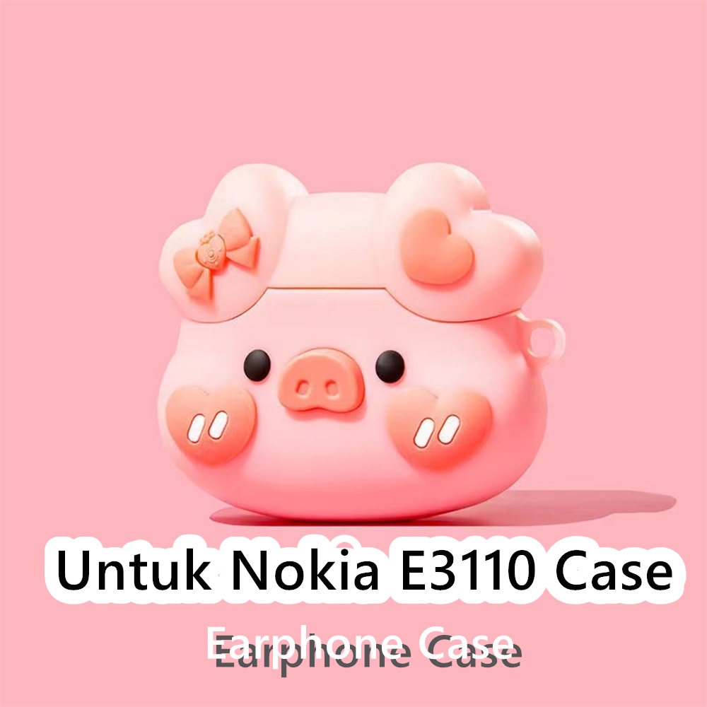 Coco Case Untuk Nokia E3110 Case Kartun stereoskopik hingga bebek Soft Silicone Earphone Case Cover 