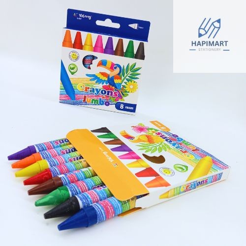 

Crayons Jumbo 8 Colors/Crayon Warna Anak/Painting Children's Crayons