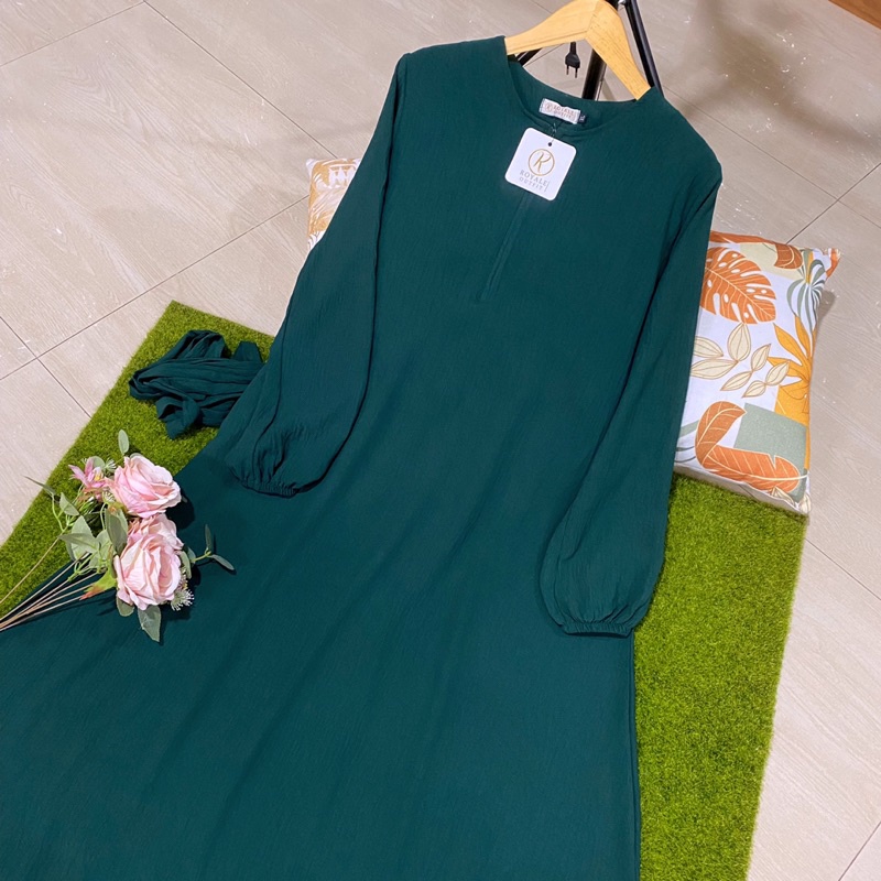 GAMIS CRINKLE PREMIUM S-XXXL JUMBO BUSUI TERBARU SIMPLE LOVINA GAMIS ABAYA BASIC