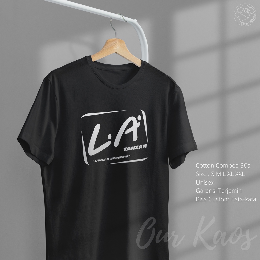 Kaos Dakwah Islami Distro Tulisan La Tahzan Jangan Bersedih Tshirt Dewasa Cowok Cewek Muslim