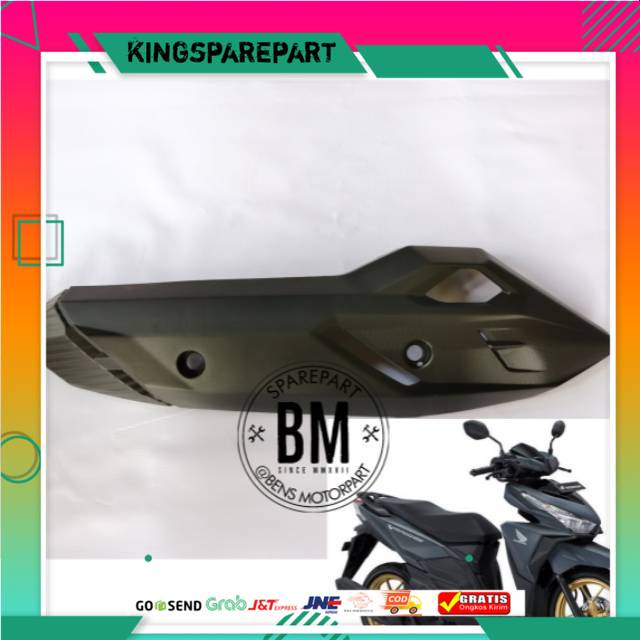 Pelindung Knalpot Honda Vario 125 / Tutup Knalpot Vario 150 / Tameng Knalpot Vario 125  New Original