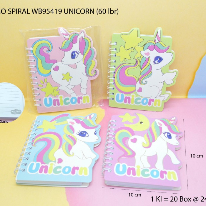 

memo ring spiral motif unicorn satuan