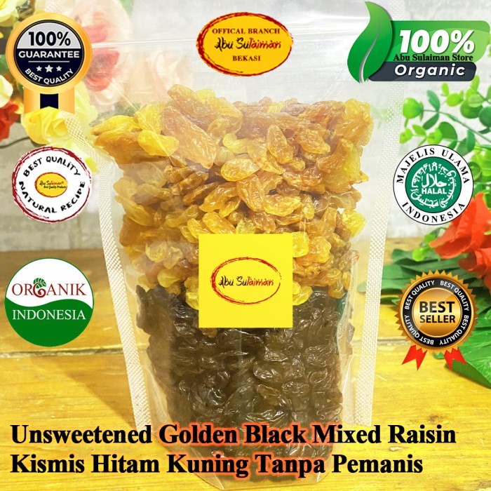 Kismis Hitam dan Kismis Kuning 500 gr / Unsweetened Raisin 500gr / Kismis Kuning Asam Manis / Kismis