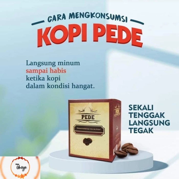 Kopi Pede | Kopi Pria Dewasa Herbal Kejantanan | Minuman Stamina Pria