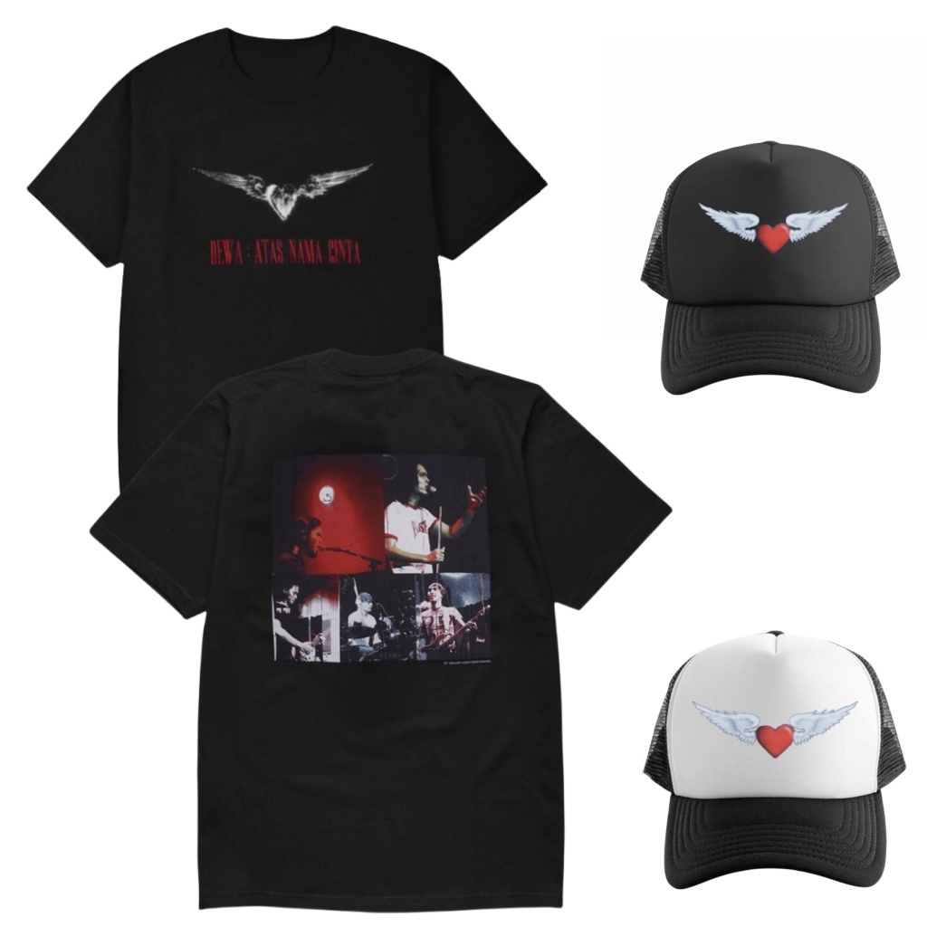 【COD】 Proshop | Atas Nama Cinta Dewa 19 Tshirt | Kaos Pria Kaos Distro | Hitam Tee Kekasih