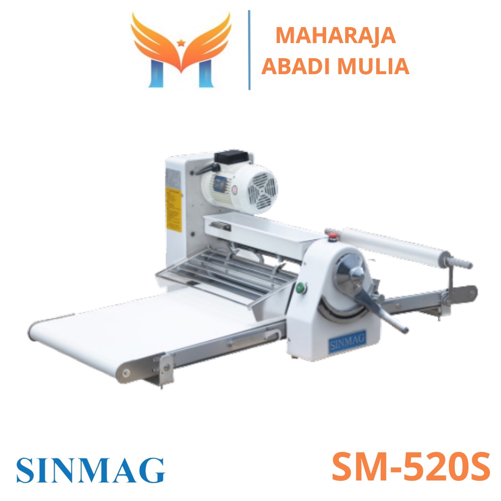 Mesin Penipis Adonan Serbaguna Sinmag Sm-520s Dough Sheeter Tabletop