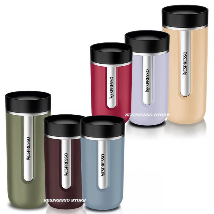 Nespresso Nomad Travel Mug Tumbler Termos Original Botol Coffee Kopi - 300ml Raspberry