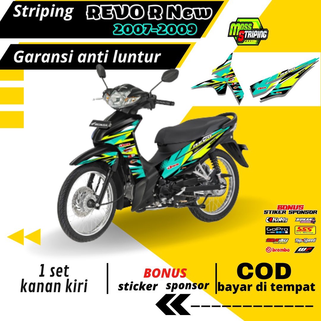 Striping Stiker Lis decal Motor Honda Revo R New Absolute Revo  2007 2008 2009