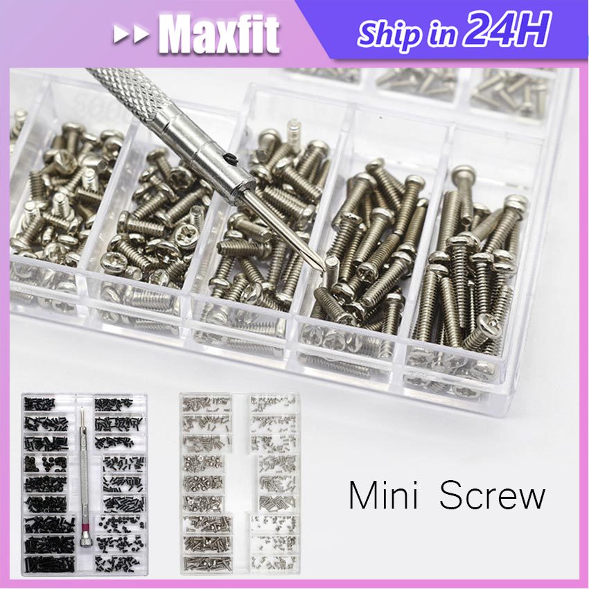 500Pcs Baut Hp Handphone  / Jam Tangan / Laptop Sekrup Kacamata Baut Mini Baut Reparasi