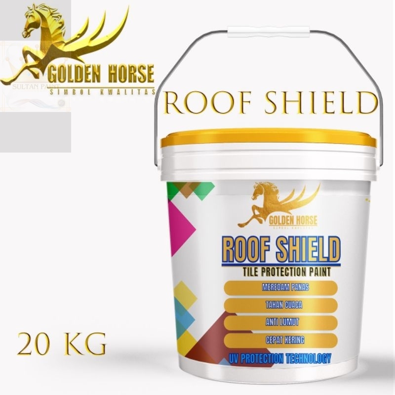 Cat Genteng Asbes/Metal/Beton Roof Shield 20kg - Golden Horse