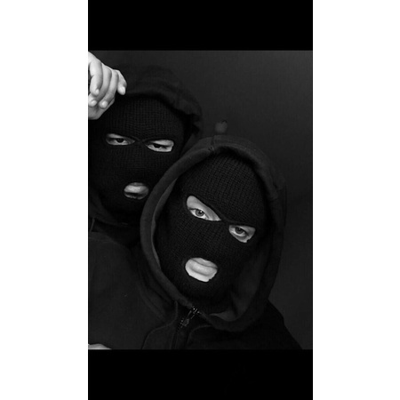 Masker Full Face polos balaclava  Hangat 3 Lubang.beanie hat topeng 3 lobang polos hitam warna warni