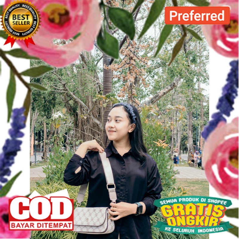 JIELSHI Defilia - Tas Selempang Wanita Sling Bag Terbaru Kulit PU Leather KC-008 #SL.280// TAS SLEMP