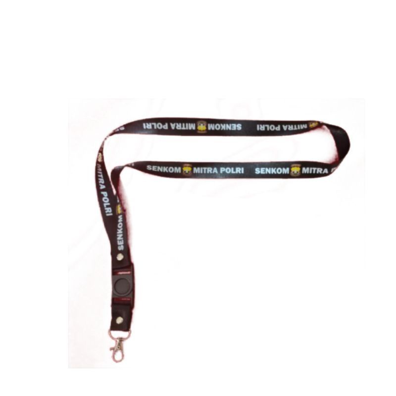 

Lanyard SENKOM MITRA POLRI gantungan kunci / tali lanyard gantungan leher id card name tag kartu nama / pods HANDPHONE
