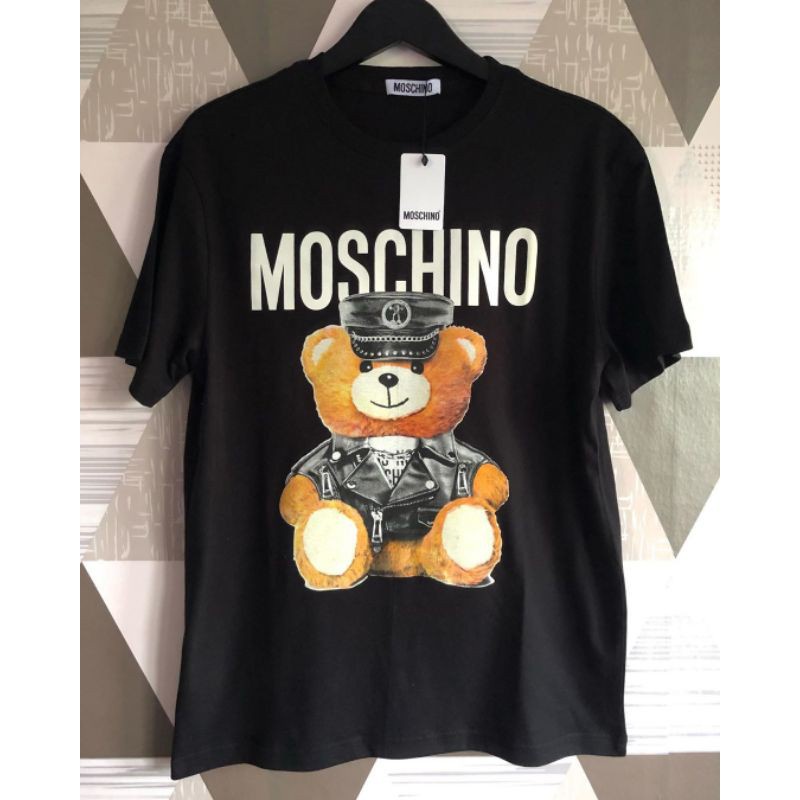 【COD】 NEW BAJU KAOS MOSCHINO T SHIRT PREMIUM MIRROR 1:1 LIKE ORIGINAL 1:1 UNISEX KAOS