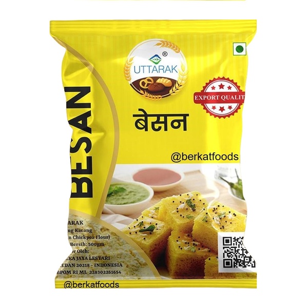 

[Big Sale] Besan Flour Uttarak India / Tepung Chickpea Garbanzo Chana Kacang Arab