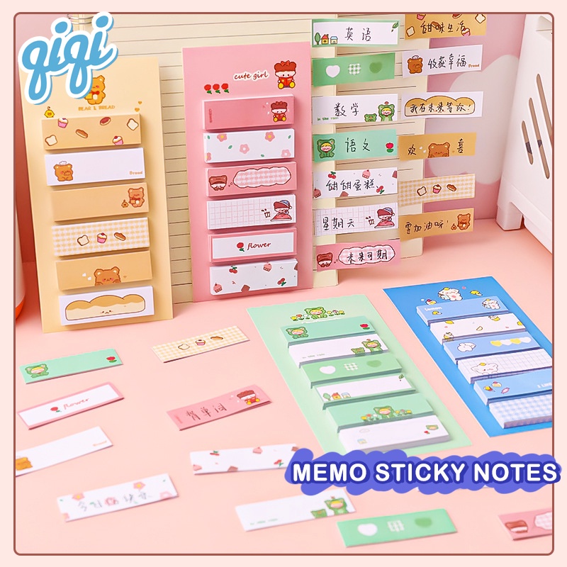 

MEMO Sticky notes/120 Sheets Office Cute Note Gadis Kartun Menempel Pada Indeks - Qiqi Treasure