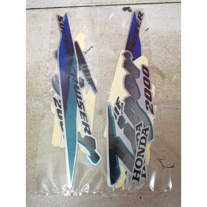 Stiker Bodi Lis Body Striping Tiger 2000 Silver Biru
