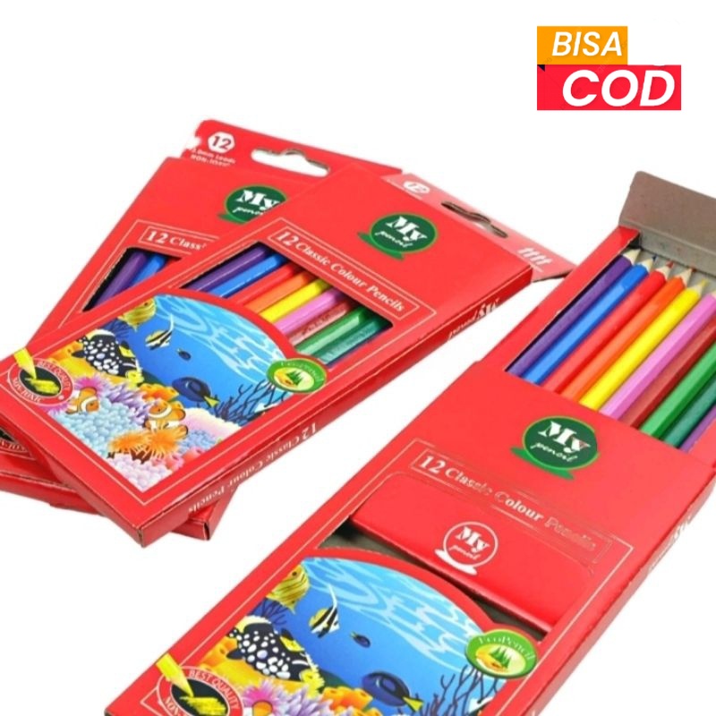 

Pensil Warna Isi 12 My Pencil Coloring Set Anak Panjang 17,5cm