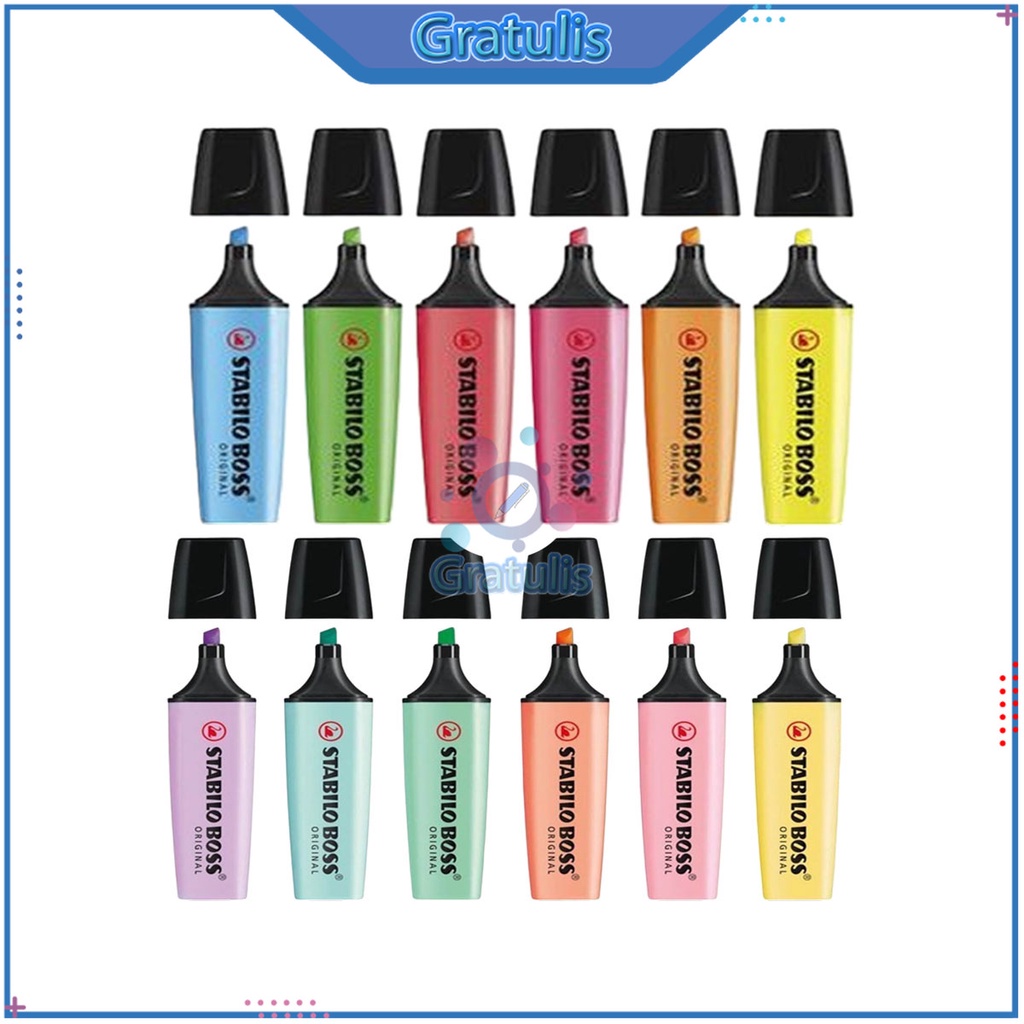 

STABILO BOSS HIGHLIGHTER PENANDA WARNA [ORIGINAL] / SPIDOL MARKER / SPIDOL MENANDA BACAAN BUKU CATATAN STABILO BOSS