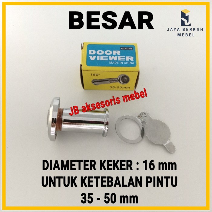TEROPONG PINTU BESAR /KEKER PINTU / DOOR VIEWER / LUBANG INTIP