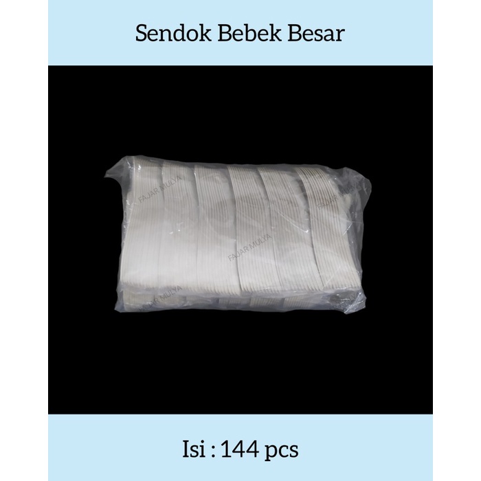 Fajar Mulya - Sendok Bebek Besar / Sendok Plastik / @144 pcs