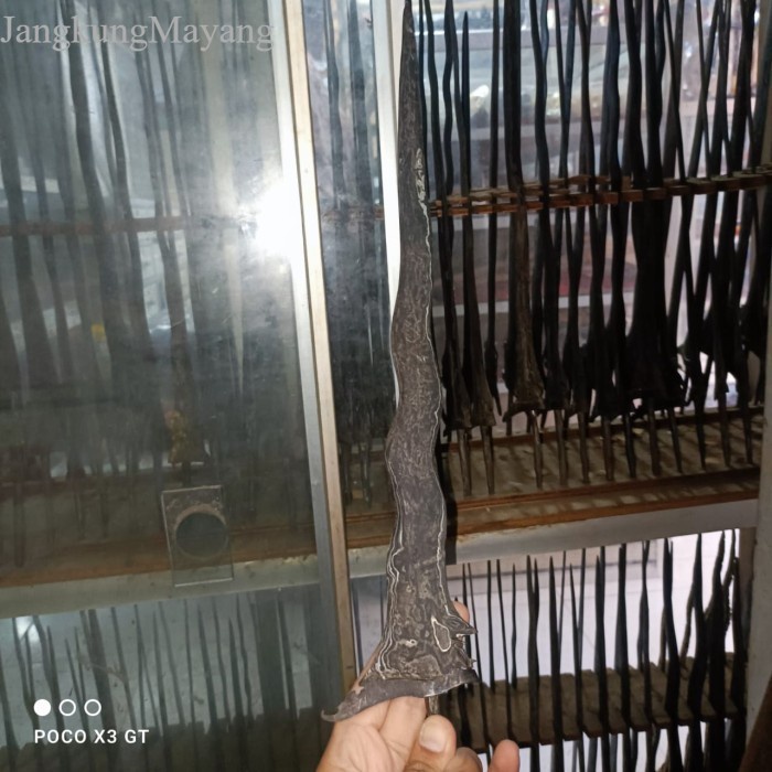 

keris carubuk gonjo wilut pamor ngulit semongko Murah Meriah JD21 antik