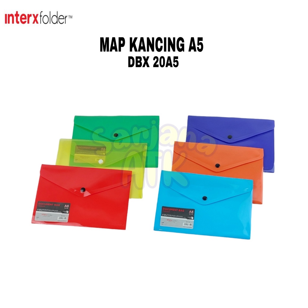 

Map Kancing / Document Bag A5 6 Warna InterXfolder DBX 20A5