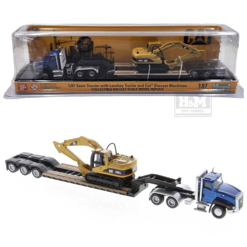 DM Cat CT660 Day Cab Tractor w/ Trailler & 315C L Hydraulic Excavator