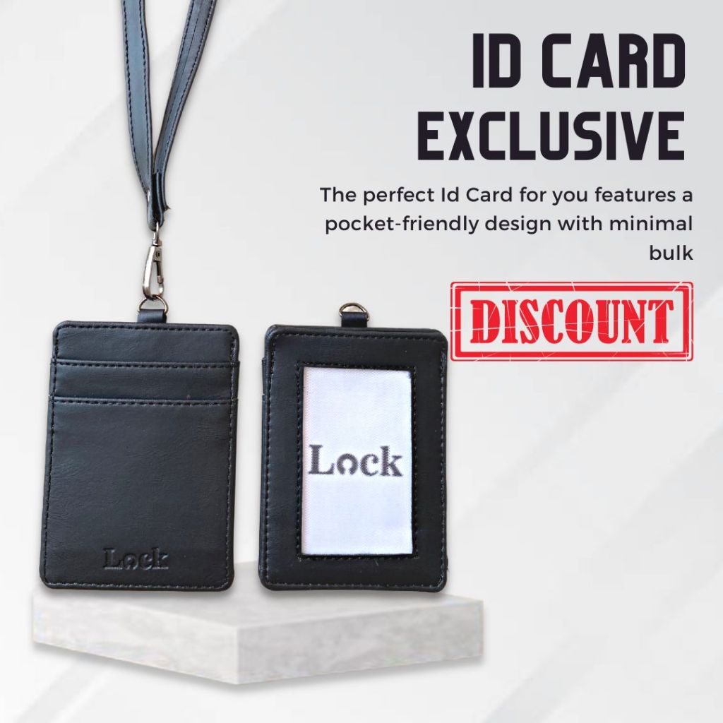 

Dompet Kartu ID Card Lanyard Pria Wanita Card Holder Wallet Tali Panjang SWS27