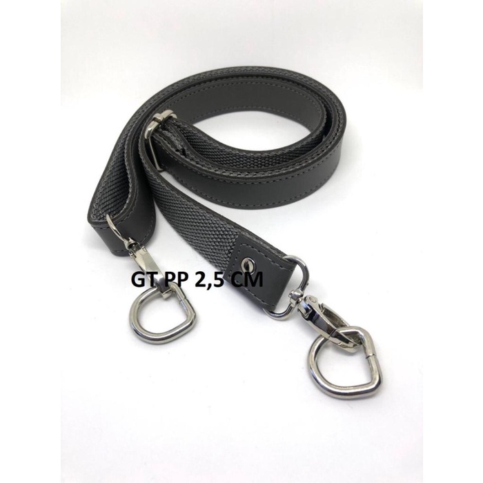 MS98 Tali Tas Selempang kulit sintetis Ring SILVER Tebal 2CM high quality - ABU.ABU