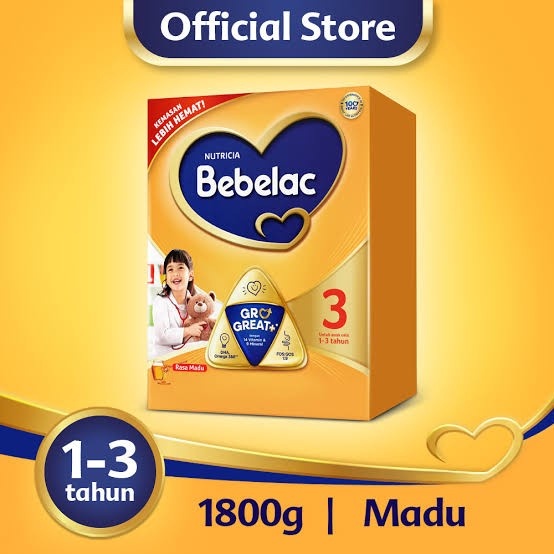 

Bebelac 3 1800gr - Susu Formula Rasa Madu 1.8 Kg