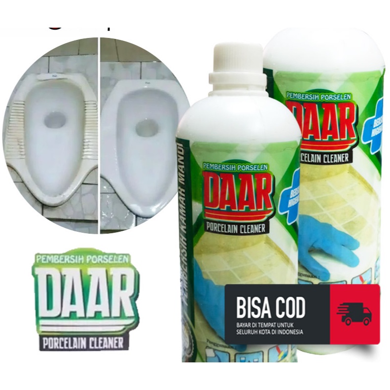 Pembersih Kamar mandi serbaguna Daar porselen 1L/  Daar pembersih kamar mandi keramik