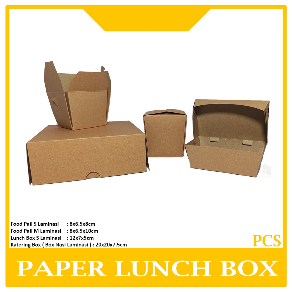 

Paper Box Food Grade Laminasi - Pcs