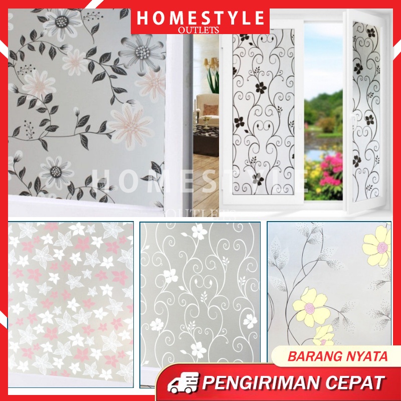 Stiker Kaca Jendela Rumah Wallpaper Jendela Rumah Sticker Kaca Jendela Motif