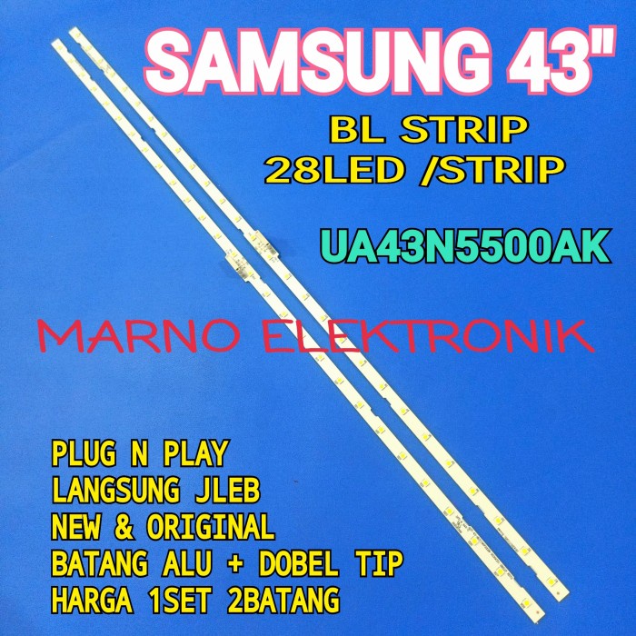 PART LAMPU BL BACKLIGHT LED TV SAMSUNG UA43N5500AK UA 43N5500 AK UA43N5500