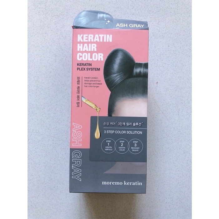 Moremo Keratin Hair Color Ash Gray