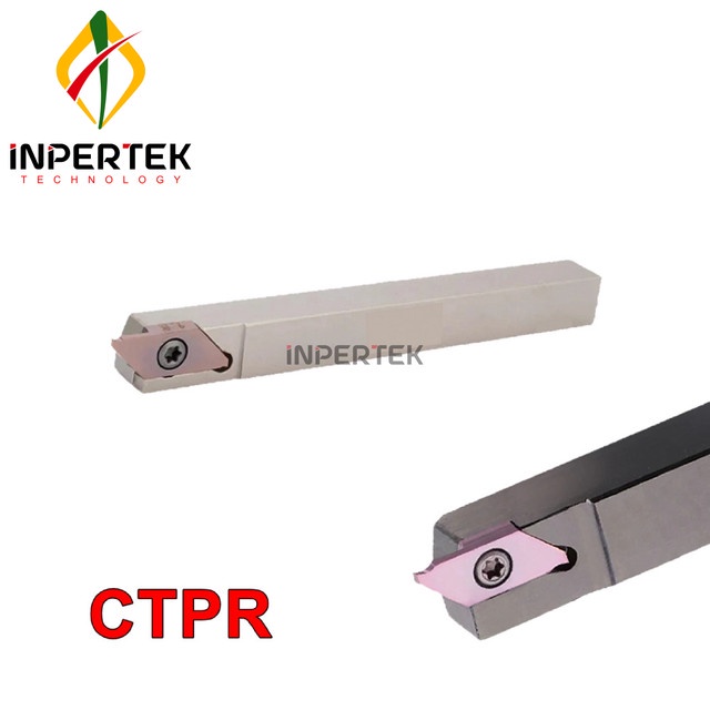 CTPR 10 Holder Grooving Insert Cutting CTP FR Pahat Bubut Potong 10mm