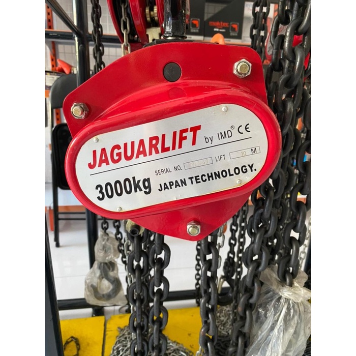 Chain Block Jaguarlift 3 Ton x 5 Meter / Takel Katrol Kerekan