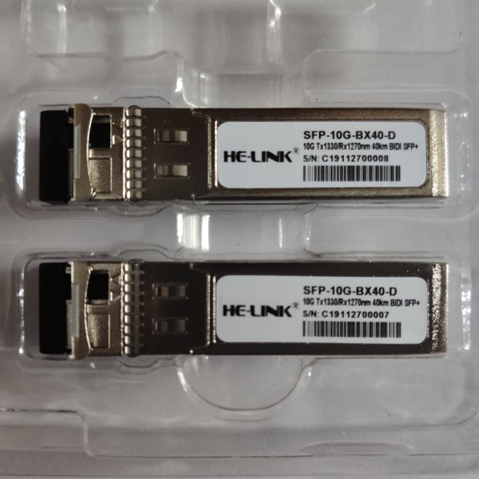 HE-LINK SFP+ 10G bidi 60km singlecore LC SFP-10G-BD-SM-60KM 1270 1330