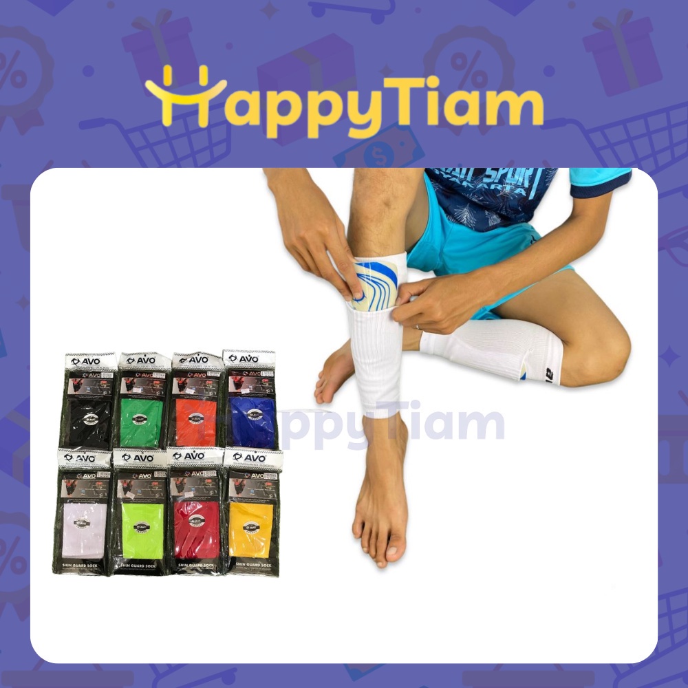 SHINGUARD SOCK AVO ORI SARUNG DEKER KAOS KAKI SAMBUNG SEPAK BOLA FUTSAL DEKKER SHIN GUARD PAD