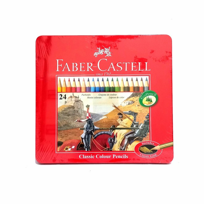 

Faber Castell Pensil Gambar Classic 24 Warna Panjang Kemasan Kaleng